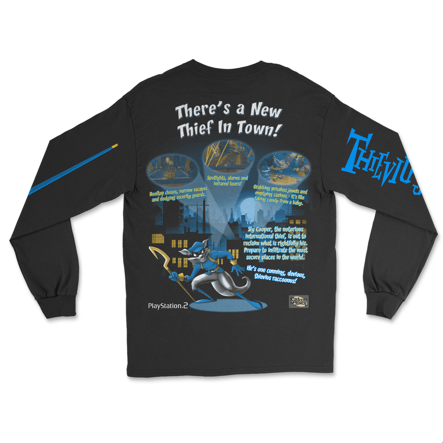 THIEVIUS RACCOONUS LONG SLEEVE SHIRT