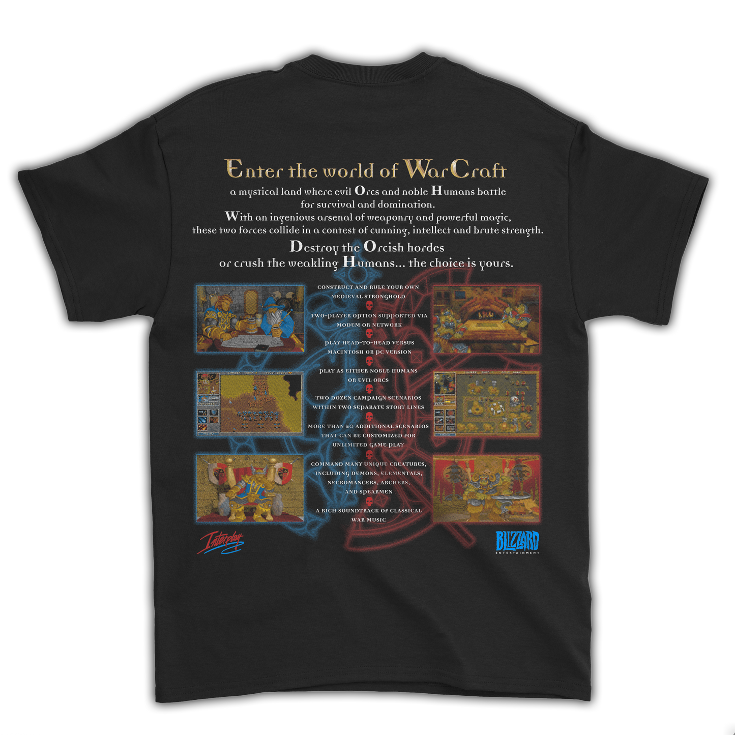 ORCS AND HUMANS T-SHIRT